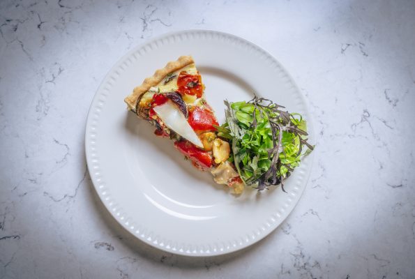 Roasted Mediterranean Vegetable Quiche