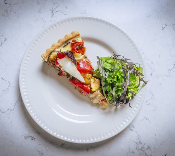 Roasted Mediterranean Vegetable Quiche