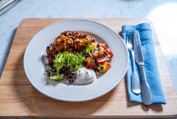 Chicken Tikka with Kachumber Salad