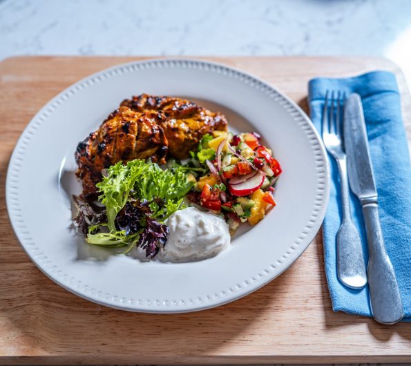 Chicken Tikka with Kachumber Salad
