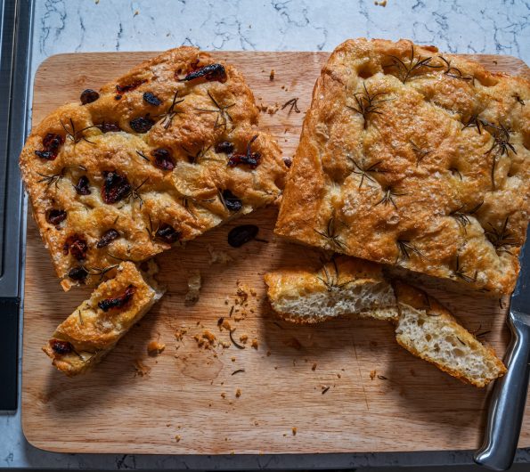 No-knead focaccia
