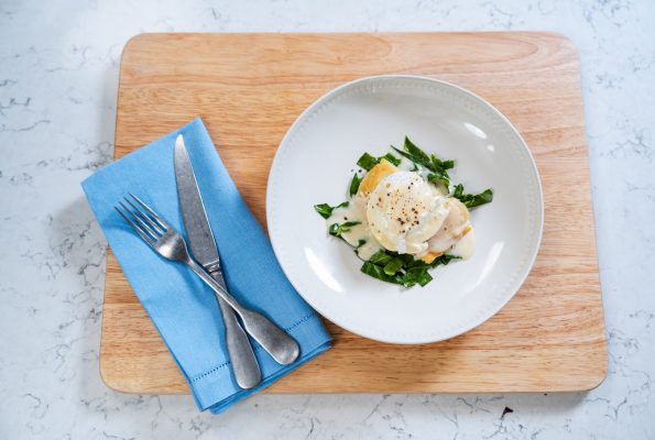 Poached Smoked Haddock with Mustard Sauce