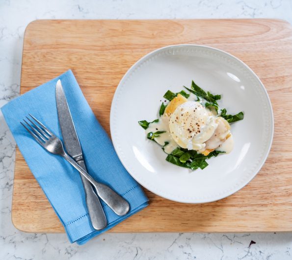Poached Smoked Haddock with Mustard Sauce