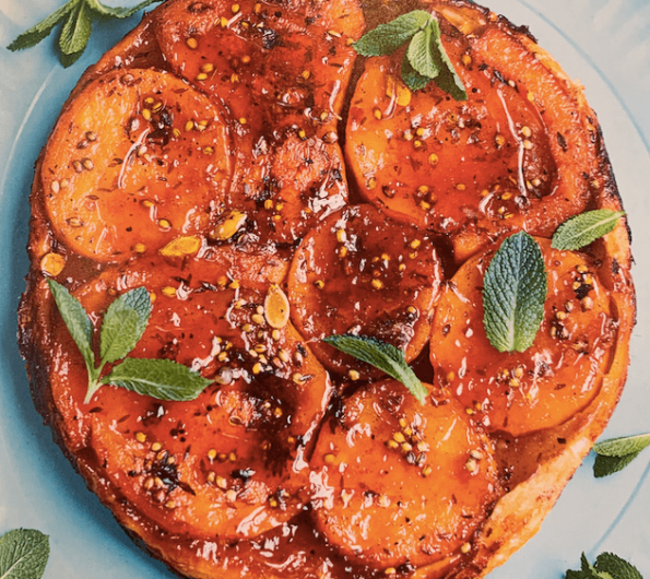 Butternut squash tatin with harissa butter