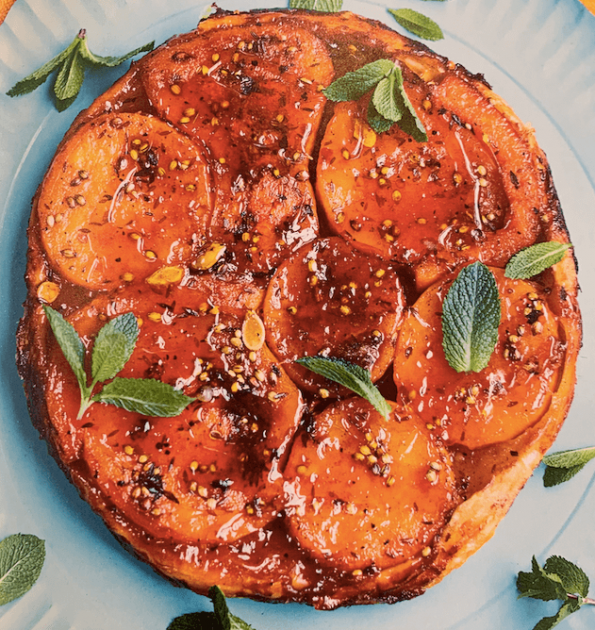 Butternut squash tatin with harissa butter