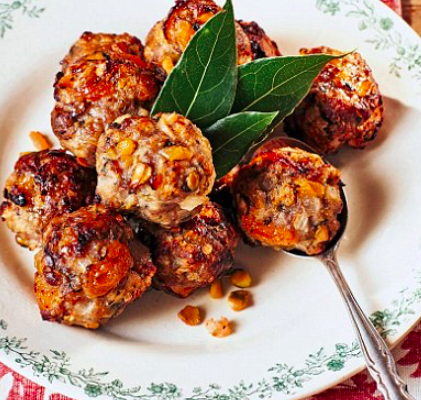 Apricot and Pistachio stuffing balls- perfect for Easter